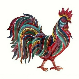 Metal Chicken Wall Art