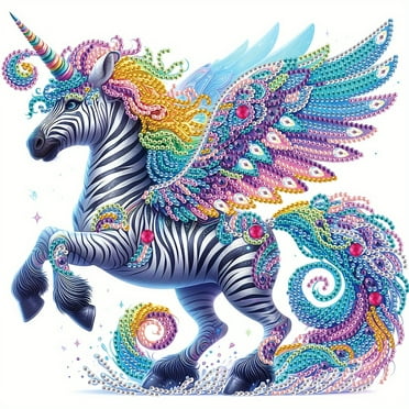 rainbow-colour-unicorn-animal-diamond-art-painting-kit-walmart