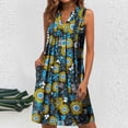 thumbnail image 3 of Vestido de Verano para las Mujeres Impresión Sexy sin Mangas Vestido de Hombro, Verano Casual Y Primavera, 3 of 5