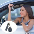 thumbnail image 6 of Uxcell Leather Key Fob, Genuine Leather Key Fobs DIY Keychain Holder for Car Keys ID Key Cards, Blue, 6 of 6