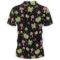 thumbnail image 3 of IWRICH Men's Oversize Graphic Printed Short Sleeve Polo Shirts Button up Plus Size T Shirts Fashion Casual Summer Tees 17-Black M, 3 of 3