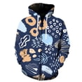 thumbnail image 1 of Sudadera con capucha 3D con estampado de grafiti de marca a la moda para hombre y mujer, sudadera con cremallera, chándal informal, ropa de calle para otoño e invierno, 1 of 6