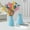 Sky Blue, variant on Giunmcul Ceramic Frosted Vase for Home Decor Hydroponic Flower Arrangement Polychrome Glazing 5.91*3.94*3.94in