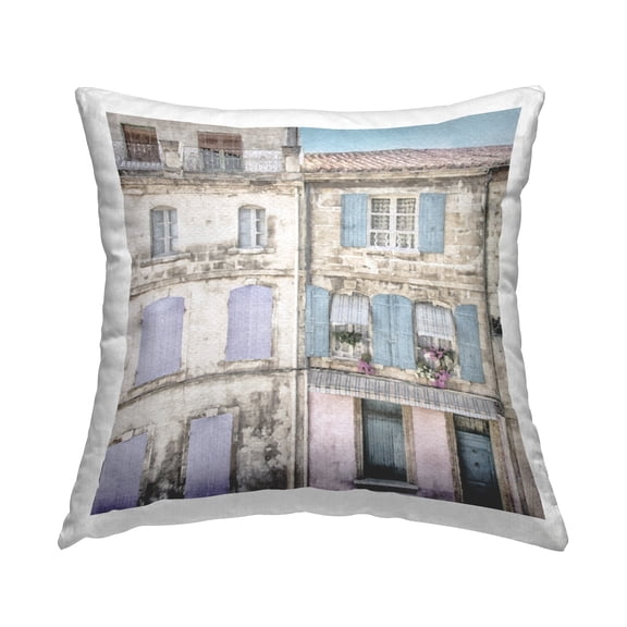 Stupell Industries Urban City Architecture Square Decorative Printed Throw Pillow, 18 x 18
