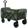 thumbnail image 4 of Olurrisa Expandable Dual-Layer Utility Wagon with 100% Extra Space - Grocery Cart for Camping, Shopping, Sports, Gardening, Fishing, Supports 225lbs, army green, 4 of 8