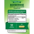 thumbnail image 5 of Nature's Truth Complejo de berberina con canela de Ceilán 2000 mg, 50 cápsulas, 5 of 5