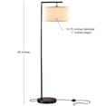 thumbnail image 2 of Brightech Montage Abat-Jour Tambour Moderne sur Pied LED Intelligent, Noir, 2 of 7