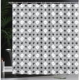 thumbnail image 4 of Ambesonne Grey Geometric Shower Curtain, Big Small Diamonds, 69"Wx84"L, Charcoal Grey Pale Grey, 4 of 5