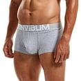 thumbnail image 2 of Akiihool Underwear for Men Men's Underwear Boxer Briefs Cotton Black Mens Boxer Briefs Underwear Men (Grey,L), 2 of 5
