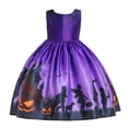 thumbnail image 1 of HAWEE Robe de Cosplay d'Halloween pour Filles Costume de Vampire Chauve-Souris Citrouille Costume de Jeu de Rôle, 1 of 5