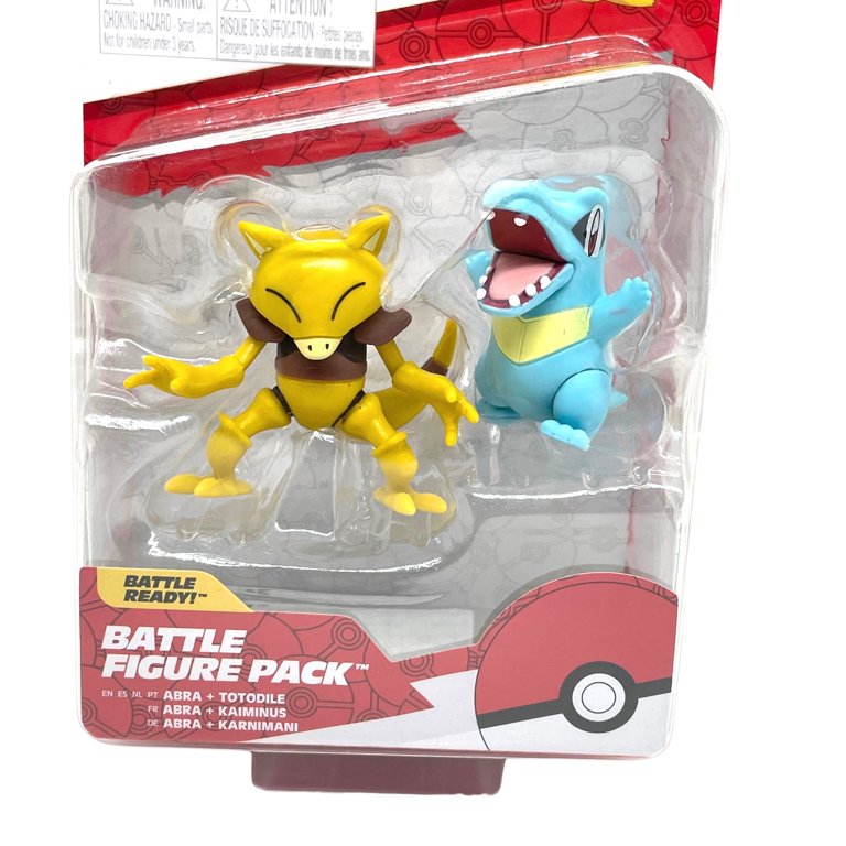 Brinquedo Pokemon - Battle Figure Pack Totodile e Abra em Promoção