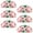 Multicolored, variant on PhooArto 6 Pcs Cup Drawer Pulls, Pug Dog Eating Donuts Shell Shape Handles Cabinet Knobs for Dresser Cupboard Closet Wardrobe with Screws