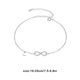 thumbnail image 4 of Sonducket Tobillera ajustable para hombre y mujer, tobilleras colgantes de corazón en forma de 8 románticas a la moda para senderismo, joyería Ropa, zapatos y accesorios Miscelánea Sonducket AP018633-00, 4 of 6