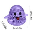 thumbnail image 3 of NWOKYZGH Ghost Stress Balls, Halloween Squishy Squeeze Balls Fidget Toys, Stress Relief Toys for Adult, Halloween Trick or Treat Goodie Bag Fillers, Party Favors Gifts, 3 of 5