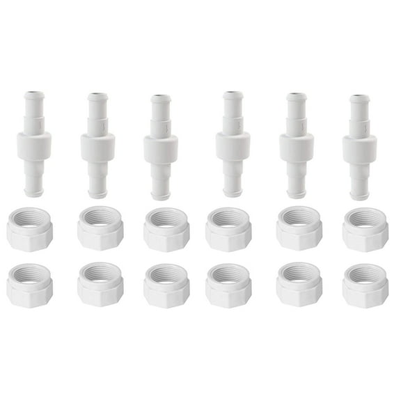 Pool Cleaner Hose Swivel D20 and Hose Nut D15 Kit Replace for Zodiac 280 180 380 3900 Pool Cleaner (18 Pack)