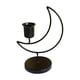 thumbnail image 1 of Candebro de candebro con forma cónica de hierro, soporte decorativo de una Negro Zulema Porta vela, 1 of 8