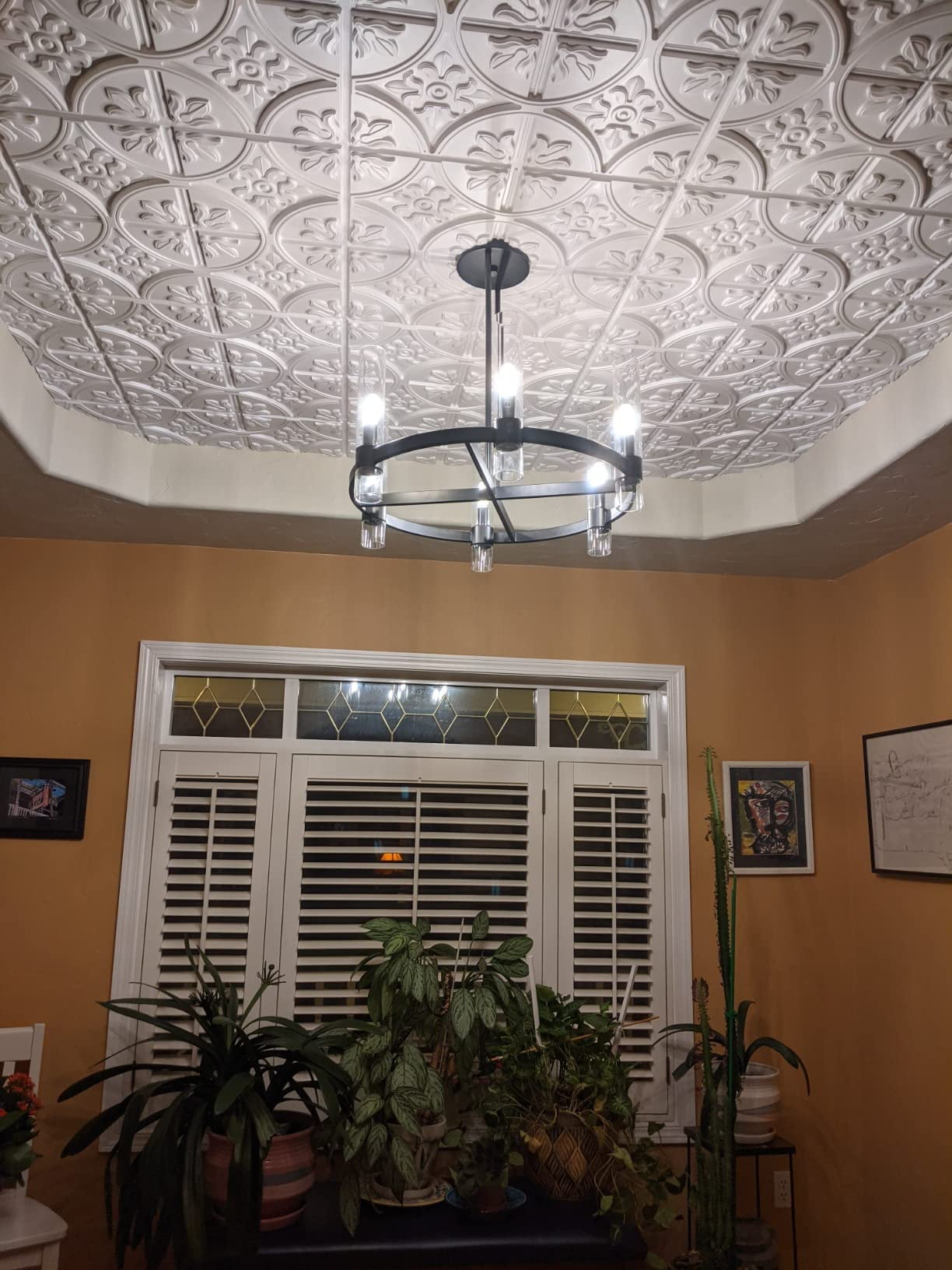 Art3d 12-Pack Drop Ceiling Tiles, 2ft x 2ft PVC Ceiling Panel, Covering 48 Sq.ft-White