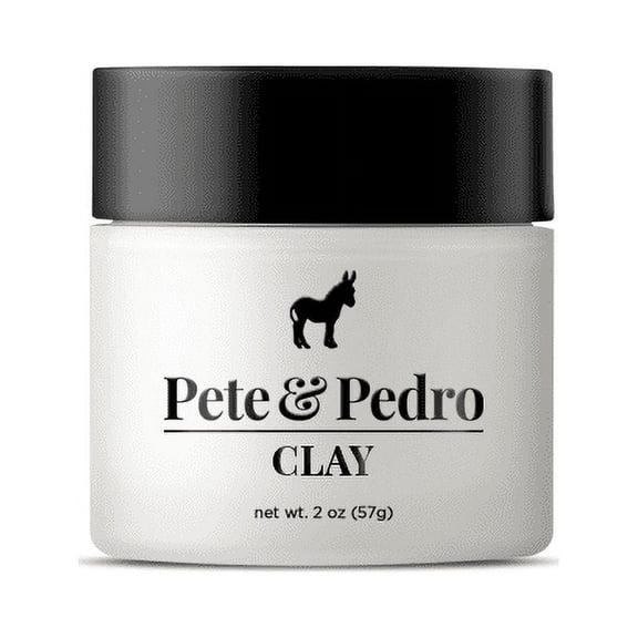 Pete & Pedro CLAY - Medium Hold, Matte Finish Hair Clay Volume & Hold, 2 oz