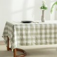 thumbnail image 2 of ANHXN pure linen rectangular tablecloth, suitable for catering, weddings, and restaurants. Different colors to choose from, 2 of 8