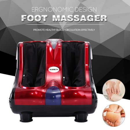 Jaxpety Shiatsu Foot Calf Massager Kneading and Rolling Leg Calf Ankle Massager US (Best Rated Foot And Calf Massager)