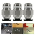thumbnail image 5 of KAKOWELY 10pcs Pneumatic Tube Connectors Straight Push-To-Connect Fittings Thread Quick Connect Fittings For 3d Printers0.71"X0.39"X0.39", 5 of 5