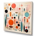 thumbnail image 2 of Designart "Pink Blue Mid Century curious Wonders IV" Mid-century Canvas Print, 2 of 5