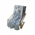 thumbnail image 4 of Seagulls Soft Flannel Fleece Blanket, Seagulls in Flight over Rocky Shore Crashing Waves Simplistic Sketch Design, Cozy Plush for Indoor and Outdoor Use, 60" x 80", Blue White Navy, by Ambesonne, 4 of 6