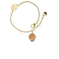 thumbnail image 2 of Delight Jewelry 12mm Stardust Round Rose Goldtone Spinner Gold-tone Rose Link Chain Bracelet, 6.25"+1.75" Extender, 2 of 4
