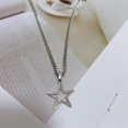 thumbnail image 2 of Collar NewZenro Estrella Hueca de Acero Inoxidable 47 cm, 2 of 5