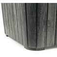 Keter Luzon Flexitone Side Table, Graphite Wood Look