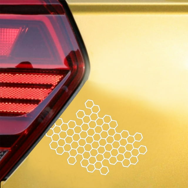 Honeycomb Taillight Sticker under $5! CQCYD Honeycomb Car Sticker for Taillight, Motorcycle Decal for Personalized Modification, Waterproof Vinyl Car Sticker, Automotive Decoration Sticker