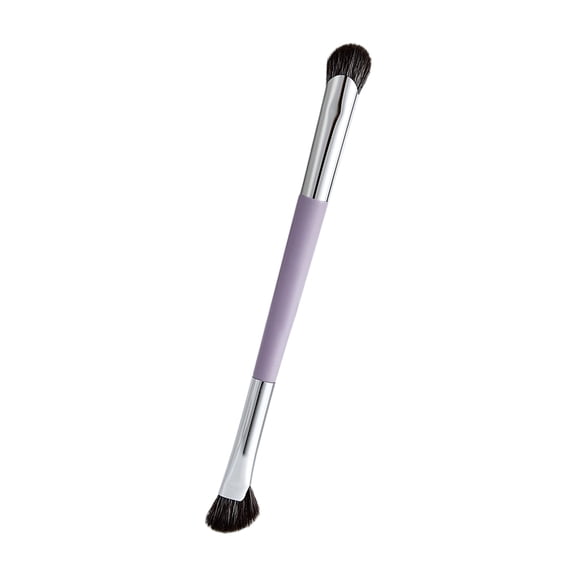 Double Ended Eyeshadow Brush Synthetic Fiber Headed Blending & Contouring Tool For Precise Makeup Application