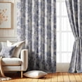 thumbnail image 2 of Vargottam Floral Sketch Design Blackout Curtains - Set of 2 Panels, 52 x 108 Inches Each - Light Blocking & Thermal Insulated Drapes with Grommet Top for Bedroom & Living Room - Beige, 2 of 9