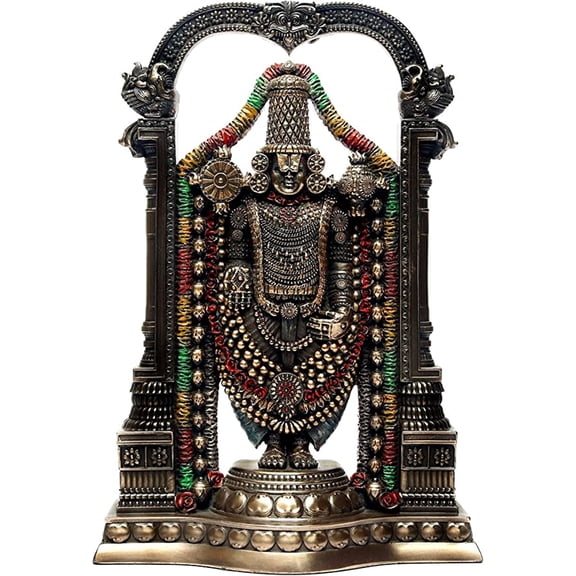 Tirupati Balaji, Shree Venkateswara, Tirupati Balaji Statue, 8.25" Incarnation of Vishnu, Venkata Statue, Srinivasa Statue, Govinda for Home/Office Temple Pooja by ADITIHANDICRAFTS.