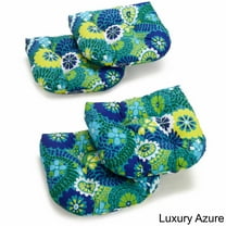 Blazing Needles 19-inch U-Shaped Spun Polyester Outdoor Tufted Dining Chair Cushions (Set of 4)