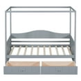thumbnail image 6 of Harper & Bright Designs Twin Size Canopy Day Bed with 2 Drawers, Gray, 6 of 9