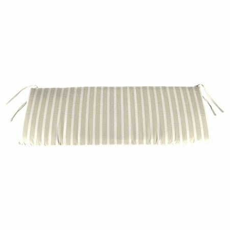 Jordan Manufacturing Outdoor Bench Cushion With Ties Shore Linen