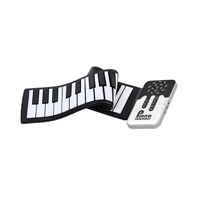 Hand Rolled Piano 49 Keys Portable Folding Soft Keyboard With Built-In Battery
