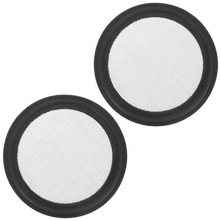Uxcell 2-Pack 60 Mesh FKM Sanitary Gasket 2 Inch with Stainless Screen Tri-clover Gasket Black