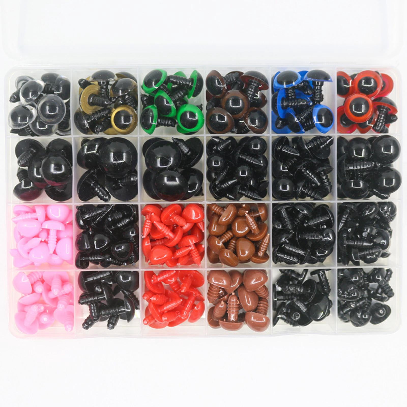 perfeclan 604Pcs Safety Eyes and Noses Plush Toy Eyes Toy Eyes for Stuffed Animals for Stuffed Doll Plush Animal DIY Accessories Making