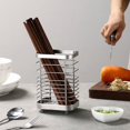 thumbnail image 3 of Utensil Holder Drying Rack Stainless Steel Draining Basket Wall Mount No Drilling For Kitchen Chopsticks, 3 of 6