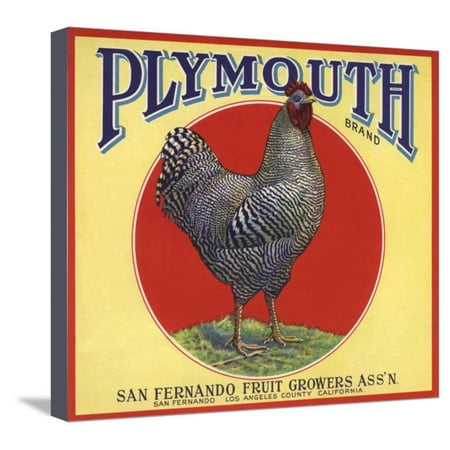 Manufactured Homes For Sale In San Fernando Ca Plymouth Brand - San Fernando, California - Citrus Crate Label Stretched Canvas Print Wall Art By Lantern Press ()
