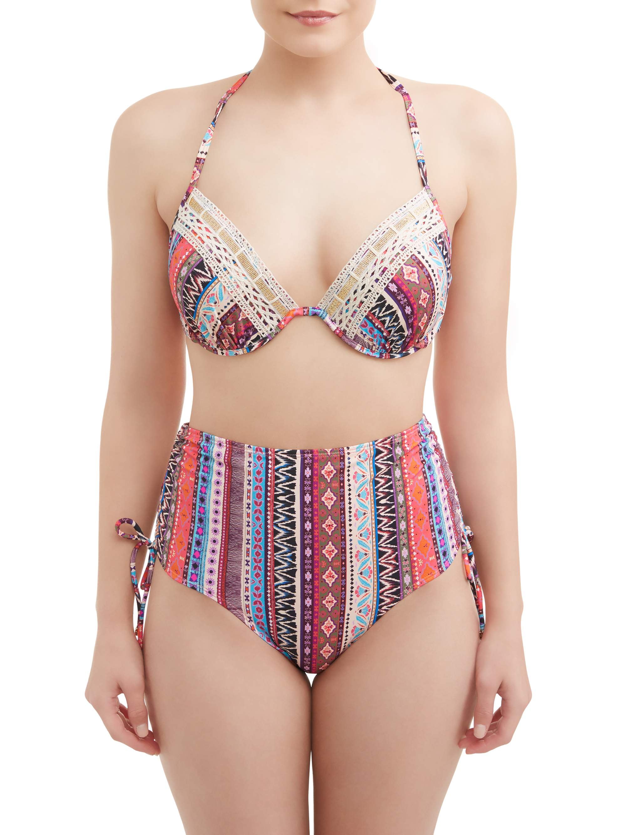 push up bikini tops walmart