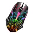 thumbnail image 1 of Xingzhi Wired Gaming Mouse Optical Sensor 7 Colors Lights for Laptop Crack Pattern, 1 of 9