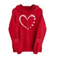 thumbnail image 4 of ICHUANYI Valentines Day Love Heart Printed Hoodies for Women Long Sleeve Shirts Crewneck Sweatshirts Spring Fashion Clothing Top, 4 of 9