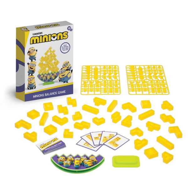 Illumination’s Minions Balance Game for Kids Ages 8+ | Fun Family Stacking Board Game with 24 Pieces