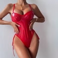thumbnail image 4 of Lingerie Sets One Piece Lace Body Suits Women Crotchless Lingerie Outfits, 4 of 8