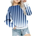 thumbnail image 1 of Hauts Décontractés à Col Rond pour Enfants en Solde Chandail en Molleton Surdimensionné Unisexe Tendance à Rayures Pull à Col Rond Manches Longues Automne Hauts pour Filles en Bas Âge Chandail en Molleton en Coton Nouvelle Taille 3 Ans, 1 of 4