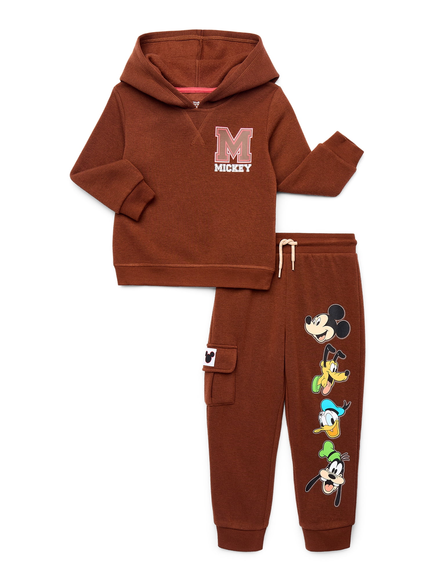 Mickey and Friends Toddler Boys Graphic Hoodie and Jogger Pants Set, 2-Piece, Sizes 12M-5T