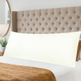 thumbnail image 2 of PiccoCasa Taie d'Oreiller en Microfibre Rayée Douce Durable Beige 20 Pouces x 48 Pouces, 2 of 7